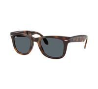 Ray - Ban Homme Ray - Ban RB4105 FOLDING WAYFARER 710/R5 Lunettes de soleil Nylon Tortue Bleu Carré Normale