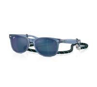 Ray - Ban Enfant RJ9052S JUNIOR NEW WAYFARER 714855 Lunettes de soleil Injecté Bleu Bleu Carré Normale
