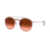 Ray - Ban Unisex RB3647N 9069A5 Lunettes de soleil Métal Bronze Marron Ronde Normale Ombré