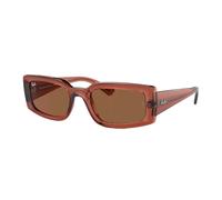 Ray - Ban Unisex RB4395 KILIANE 667873 Lunettes de soleil Acétate Marron Marron Pillow Normale