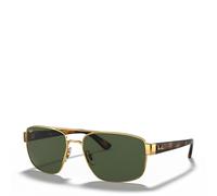 Ray-Ban Lunettes de soleil RB3663 001/31 Homme Métal doré arista Verres G-15 verts