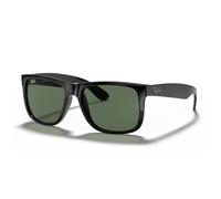 Ray - Ban Homme RB4165 JUSTIN 601/71 Lunettes de soleil Injecté Noir Vert Carré Normale