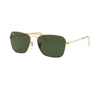 Ray - Ban Unisex Ray - Ban RB3136 CARAVAN 001 Lunettes de soleil Métal Or G15 Carré Normale