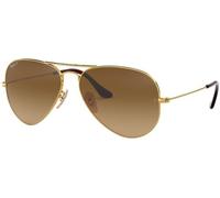 Ray - Ban Unisex Ray - Ban RB3025 AVIATOR 001/M2 Lunettes de soleil Métal Or Marron Pilote Polarisé Ombré