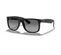 Ray - Ban Homme Ray - Ban RB4165F JUSTIN 622/T3 Lunettes de soleil Nylon Noir Gris Carré Polarisé Ombré