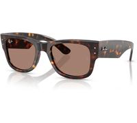 Ray-Ban Lunettes de soleil RB0840S Mega Wayfarer Unisexe Acétate Tortue Carré Violet 51 mm
