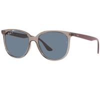 Ray - Ban Femme Ray - Ban RB4378 65722V Lunettes de soleil Injecté Gris Bleu Carré Polarisé