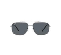 Ray-Ban Lunettes de Soleil RB 3796 Silver/Blue Grey 62/15/140 unisexe