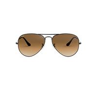 Ray-Ban - Lunettes de Soleil - RB3025 Aviator Metal Aviator 58 mm, Argent/Marron (004/51), 58 mm