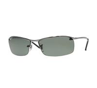 Ray-Ban – Lunettes de soleil RB3183 Homme – Métal gris carré, G-15 polarisées, 63 mm (004/9A)