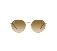 Ray-Ban Lunettes de soleil RB3565 JACK – Métal Or, Marron ombré, Géométrique, Unisexe
