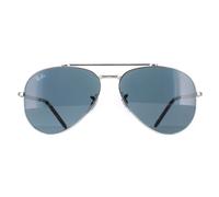Ray - Ban Unisex RB3625 NEW AVIATOR 003/R5 Lunettes de soleil Métal Argent Bleu Pilote Normale