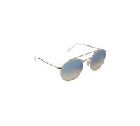 Ray - Ban Unisex Ray - Ban RB3647N 001/4O Lunettes de soleil Métal Or Bleu Ronde Normale