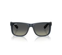 Ray-Ban Lunettes de soleil rectangulaires Justin Rb4165 - Bleu caoutchouc / gris dégradé - 54 mm
