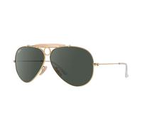 Ray ban Lunettes de Soleil Tireur Métal RB3138 001 or Avec / Vert G-15 58MM