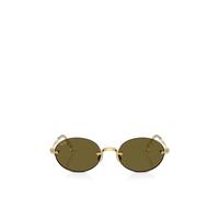 Ray - Ban Unisex Ray - Ban A$AP Rocky RB3929 001/73 Lunettes de soleil Métal Or Marron Ronde Normale