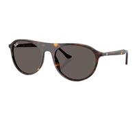 Ray-Ban Lunettes de soleil unisexe-adulte, Havane/gris foncé, 56 mm