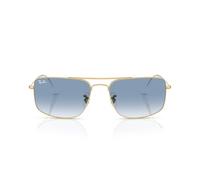 Ray-Ban Lunettes de soleil unisexe EVOLUTION Full Rim, Arista Gold - Bleu dégradé transparent, 56 mm