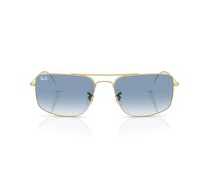 Ray-Ban Lunettes de soleil unisexe EVOLUTION Full Rim, Arista Gold - Bleu dégradé transparent, 56 mm