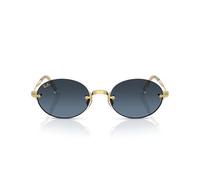 Ray - Ban Unisex Ray - Ban A$AP Rocky RB3929 001/S2 Lunettes de soleil Métal Or Bleu Ronde Normale Nuancé