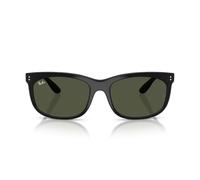 RAY-BAN Lunettes de soleil unisexe Pillow Noir/vert 60 mm, noir/vert