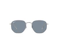Ray-Ban Lunettes de soleil unisexe RB3548N HEXAGONAL 003/02 couleur Bleu argent verres 54 mm
