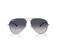 Ray-Ban Lunettes de soleil unisexe Rb3825 Old Aviator, Gris acier/bleu dégradé polarisé, 62 mm