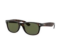 Ray-Ban Unisex Sunglass RB2132 New Wayfarer Classic - Couleur du Monture: Écaille, Couleur de Lentille: Vert G-15