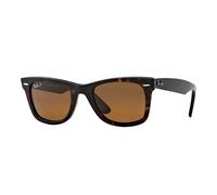 Ray - Ban Unisex RB2140 WAYFARER 902/57 Lunettes de soleil Acétate Tortue Marron Carré Polarisé