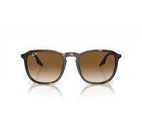 Ray-Ban Lunettes de soleil unisexes Rb2203, Havane/marron dégradé transparent, 52 mm