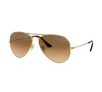 Ray - Ban Unisex RB3025 AVIATOR 001/51 Lunettes de soleil Métal Or Marron Pilote Normale