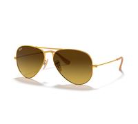 Ray-Ban Lunettes de soleil unisexes Rb3025 aviator large metal 112/85 matte gold brown gradient