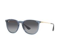 Ray - Ban Femme RB4171 ERIKA 6592T3 Lunettes de soleil Nylon Bleu Gris Pantos Polarisé Ombré