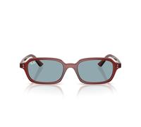Ray-Ban Lunettes de soleil unisexes Rb4455 Zuri, Marron rouillé/bleu, 49 mm