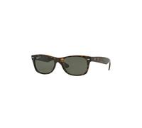 Ray-Ban Lunettes de soleil Unisexe RB2132 New Wayfarer Injecté Écaille Vert G-15 Polarisé 55