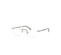 Ray - Ban Unisex Ray - Ban RX3768V 3201 Montures optiques Métal Gris Transparent Géométrique Normale