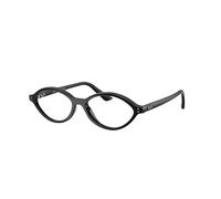 Ray - Ban Unisex Ray - Ban RX7265 8260 Montures optiques Injecté Noir Transparent Géométrique Normale