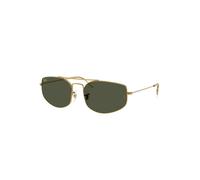 Ray - Ban Unisex Ray - Ban RB3845 EXPLORER 5 919631 Lunettes de soleil Métal Or Vert G15 Géométrique Normale