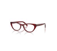 Ray-Ban - Lunettes - Femme - Accessoires - Rouge - Taille: 54 MM