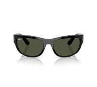 RAY-BAN Mega Balorama Lunettes de soleil non polarisées, 0RB2289, noir et vert G-15, 60 mm