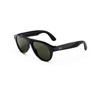 RAY-BAN Meta Gen 3 Aviator - Lunettes Connectées IA - Noir Brillant | Plus de 8 h de batterie, 6 microphones, monture fine - verres polarisés G15 Vert