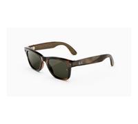 RAY-BAN Meta Gen 3 Wayfarer - Lunettes Connectées IA - Havana - L | Plus de 8 h de batterie, 6 microphones, monture fine - verres solaires G15 Vert