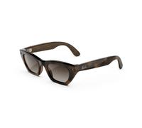 Ray - Ban Unisex Ray - Ban RW4015 Ray-Ban Meta (Gen 3) Zena 690513 Lunettes intelligentes Injecté Tortue Marron Cat Eye Normale Nuancé