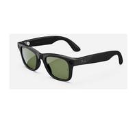 META Ray-Ban Lunettes connectées Wayfarer, Noir brillant, Verres Vert G15