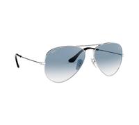 Ray-Ban Lunettes de soleil RB3025 Aviator Unisexe Argent - Verres dégradé bleu clair