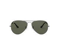 Ray-Ban mixte adulte Aviator Lunettes de soleil, Gris, 58 mm