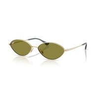 Ray-Ban Mixte Kai Lunettes de Soleil, 9213/2 Or pâle/Vert, 59 mm