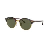 Ray - Ban Unisex RB4246 CLUBROUND 990 Lunettes de soleil Acétate Tortue G15 Ronde Normale