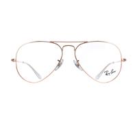 Ray-Ban Montures RX6489 Aviator 3094 or Rose Homme Femme