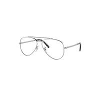 Ray-Ban New Aviator Optics Monture Argent Verres Transparents Polarisé 58-14